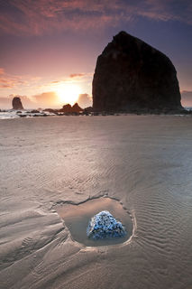 Haystack and Tidal Rock print
