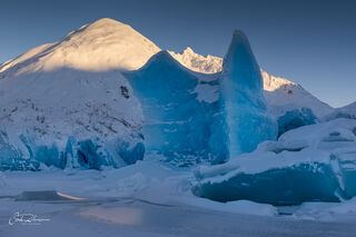 Last Light over Glacier print
