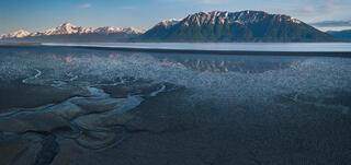 Alaska, Turnagain Arm, aerial, summer, summer solstice