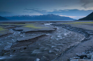 Alaska, Turnagain Arm, evening, summer, summer solstice