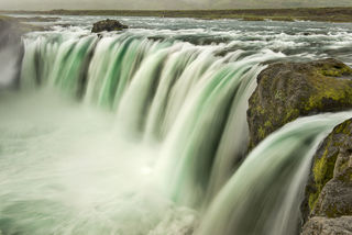 Goðafoss Greens print