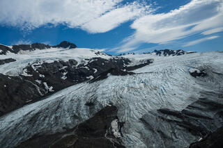 Glacier and Clouds