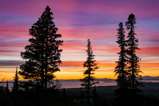 Banded Sunset print
