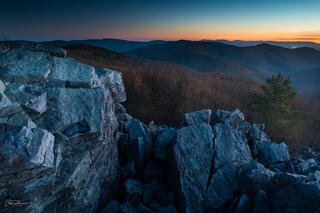 Blue Rocks and Dusk