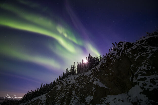 Climbing Aurora print