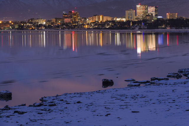 City Reflection and Tide print