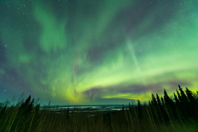 Aurora over Valley print