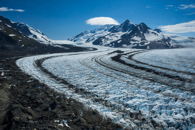 Ice and Moraine print