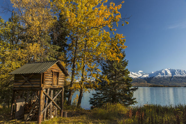 Homestead Cache, Lake Clark print