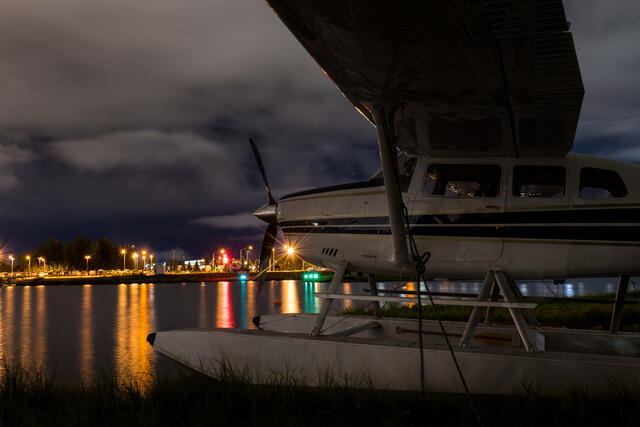 Night Plane print