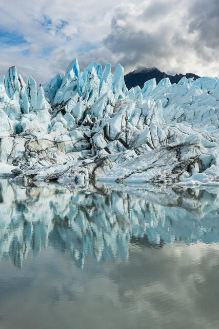 Ice Fall Reflection print