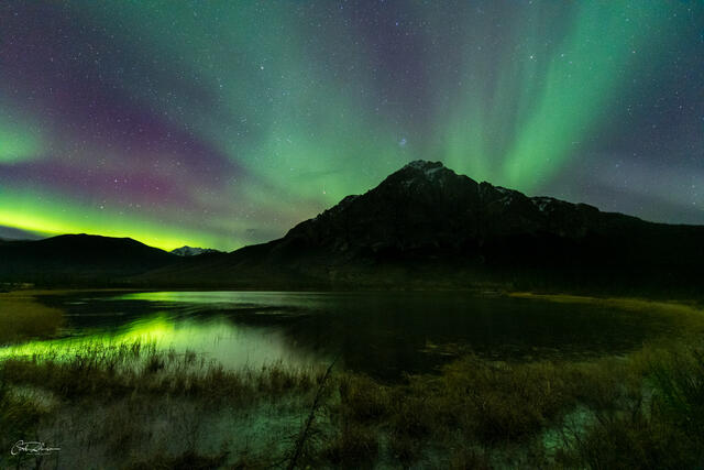 Mt. Dillon with Aurora print