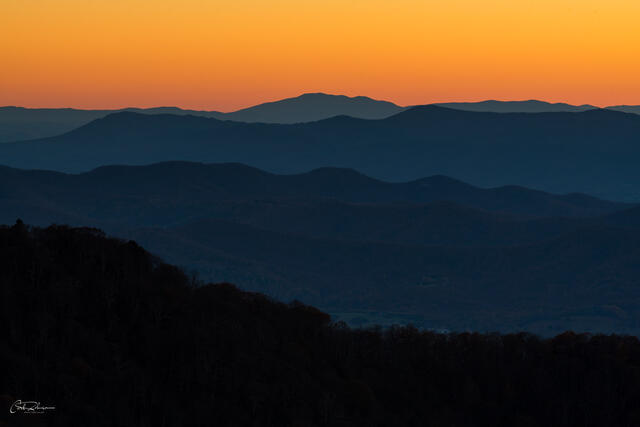 Blue Ridge Layers print