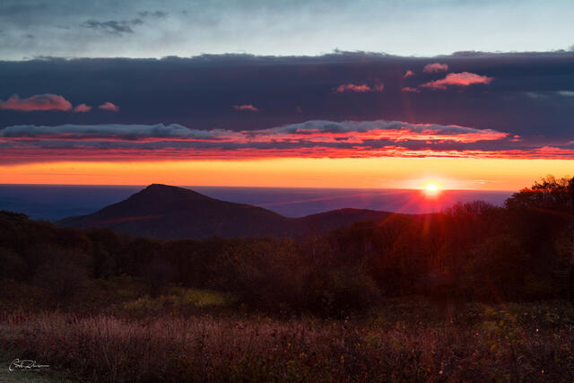 Old Rag at Sunrise print