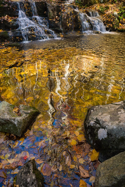 Falls and Reflection print