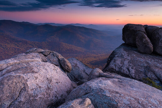 Soft Light and Rocks print