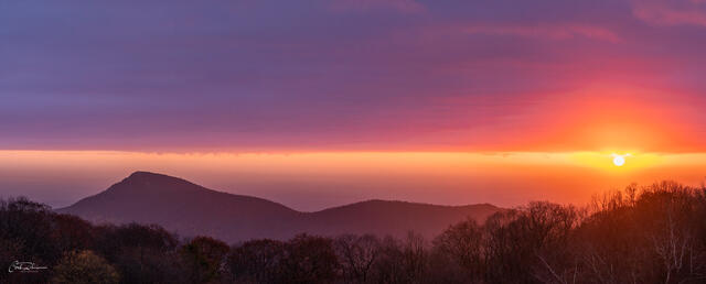 Old Rag View Sunrise print
