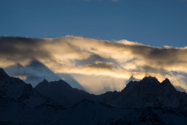 Shadowed Peaks print