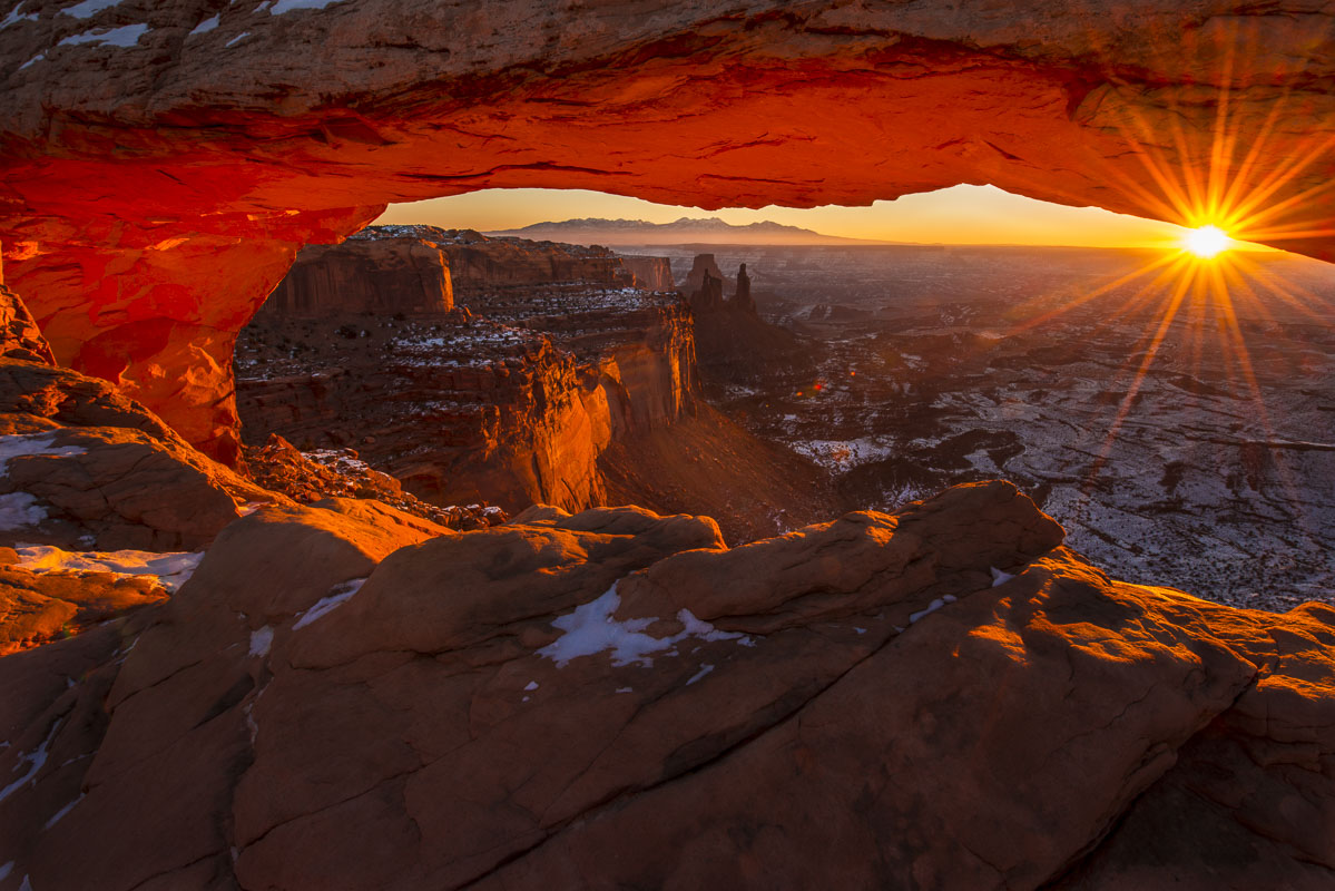 Sunrise at Mesa Arch, Canyonlands National Park, Utah. This is one of the iconic images to capture in the part of the Southwest...