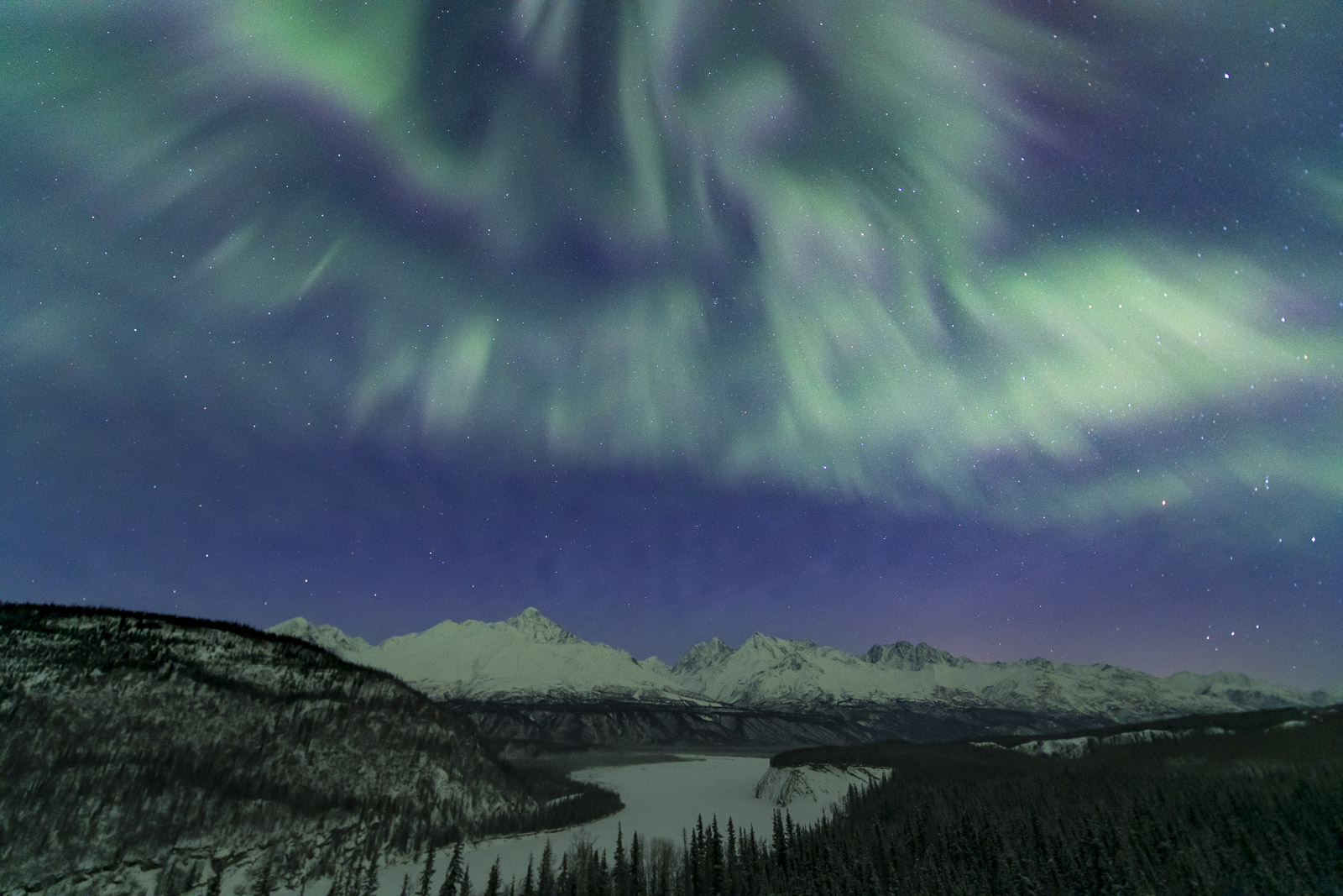 I have long wanted to photograph the northern lights over this section of the upper Matanuska River in Southcentral Alaska. The...