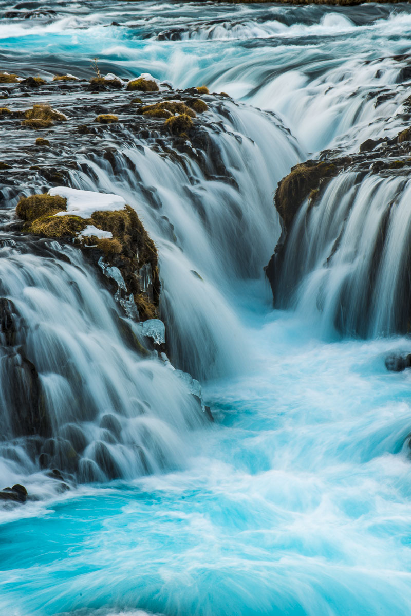 Bruarfoss is one of the most unique waterfalls in Iceland. Found in the Golden Circle area, access to the falls is by a trail...