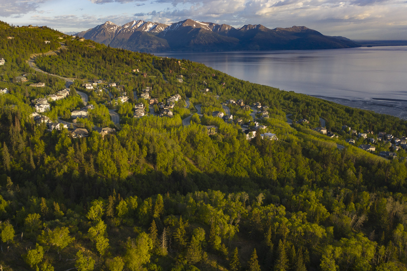 Using drones for photography allow us to explore and find new things. I had driven around this area of Anchorage several times...