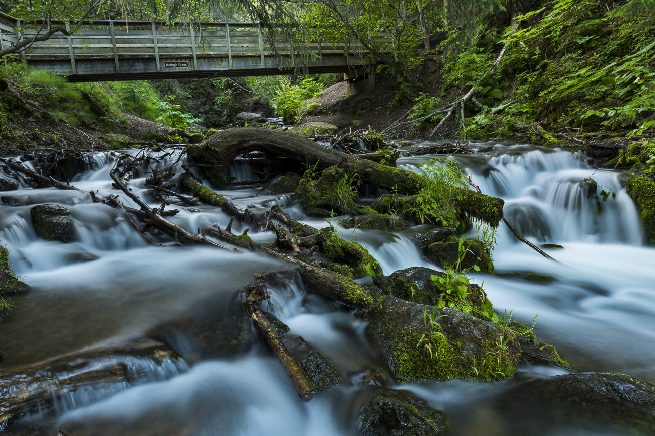 This, for me, is a classic capture of upper McHugh Creek. I enjoy the leading lines of the stream as they draw the eye up to...