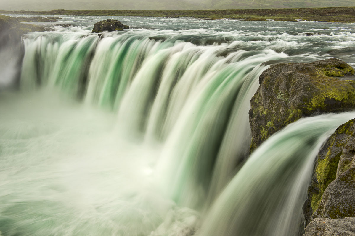 Goðafoss is a large waterfall near the northern coast of Iceland. It is here tha the river  Skjálfandafljót drops some 40...