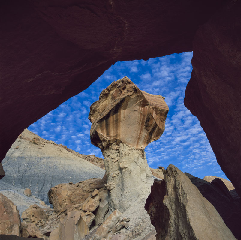 While hiking around in the Glen Canyon National Recreation Area, Utah, I came upon this balancing rock. After exploring it from...